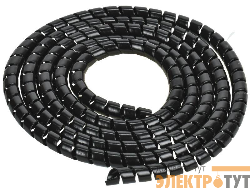 Спираль монтажная СП-12 черн. (уп.2м) IEK USWB1-12-02-K02