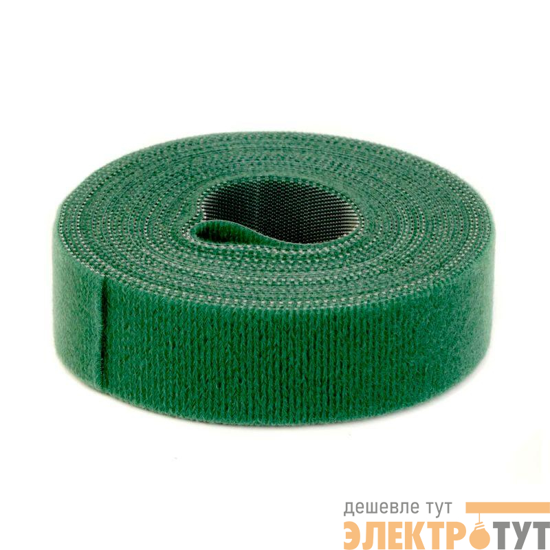 Лента-липучка 25х5000мм зел. (рулон) DKC 285X25GN