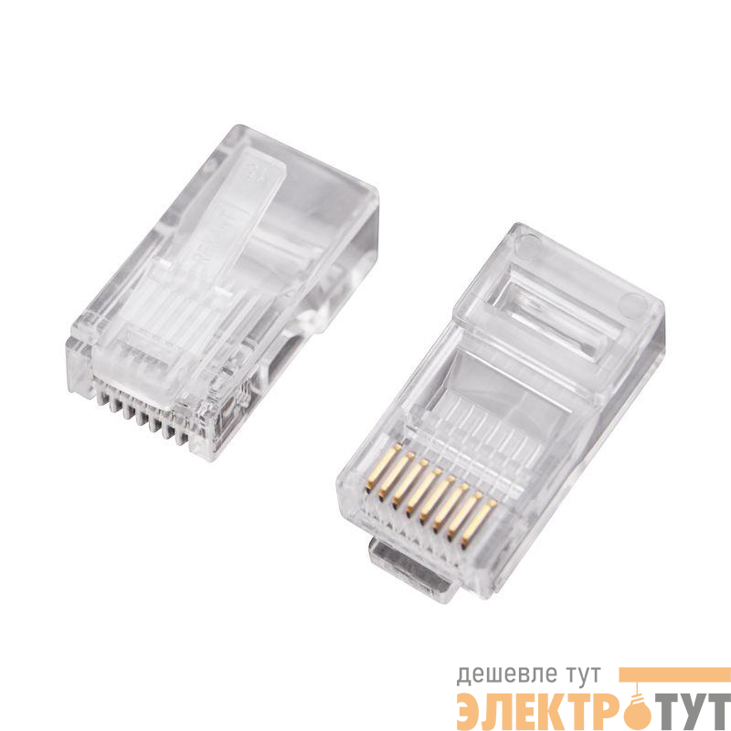 Джек компьютерный RJ45 (8P8C) кат.5E (уп.100шт) Rexant 05-1021
