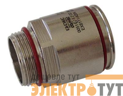 Муфта труба-коробка взрывозащ. Ex e DT 32мм M32х1.5 IP66/67 никелир. латунь DKC EX6111-A32N