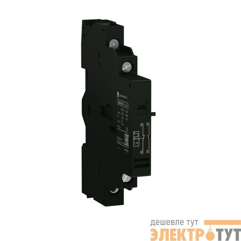 Контакт сигнализиции аварийного отключения НО + доп. контакт. НЗ SE GMAD1001