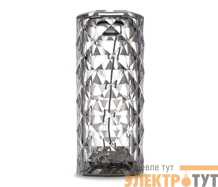 Светильник светодиодный настольный CTL3-USB 3Вт 120лм 5В 2SMD IP20 диммер: 2700-3000К/4000-4500К/6000-6500К ночник прозр. кристалл акрил ФАZА 5040885