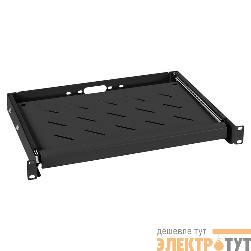 Полка 19дюйм выдвижная для клавиатуры JE10-BK черн. (RAL 9004) Cabeus 8633c