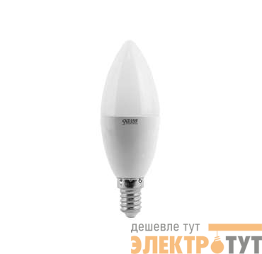 Лампа светодиодная Elementary 6Вт свеча 3000К тепл. бел. E14 420лм 180-240В Gauss 33116