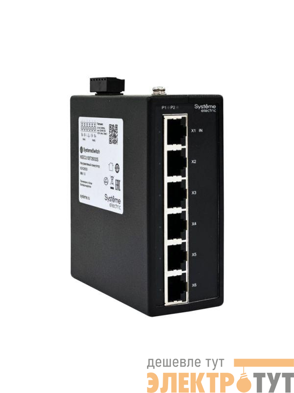 Концентратор промышленный EtherCAT 6х100BaseT SE NSECU106T06X00S