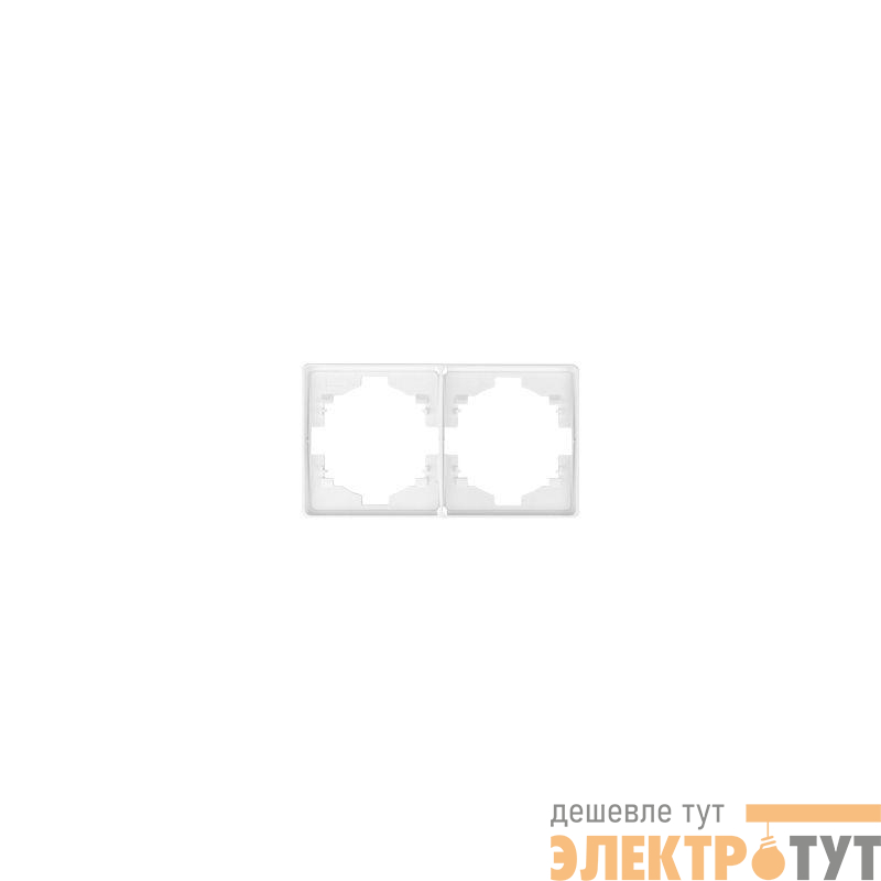 Рамка 2-м ROUND MIELE перламутр Kranz KR-78-0752-1