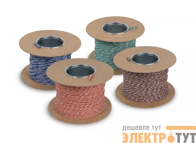 Кабель витая пара кроссировочная неэкранир. U/UTP кат.5E 1 пара 24 AWG ОЖ solid без общей внешн. оболочки син. (уп.305м) Cabeus 10962c