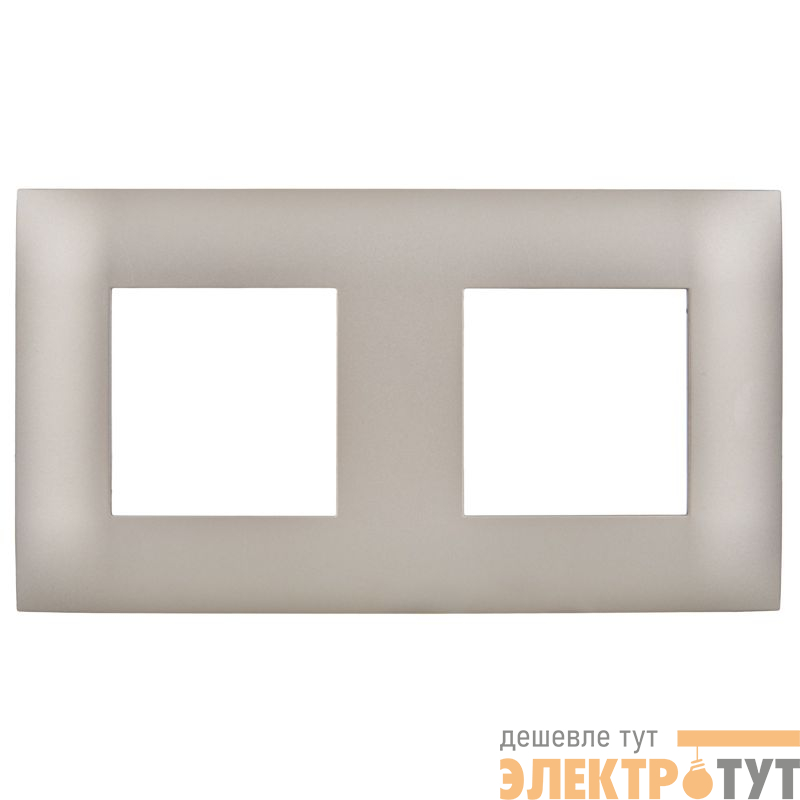 Рамка 2-м SKANDY SK-F02Sh шампань IEK SK-M22-K37