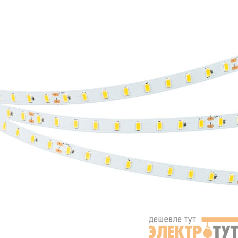 Лента светодиодная ULTRA-C72-10mm 24V Warm 2700К 7.2Вт/м IP20 5630 высок. эффект. 200лм/Вт (уп.5м) Arlight 040213