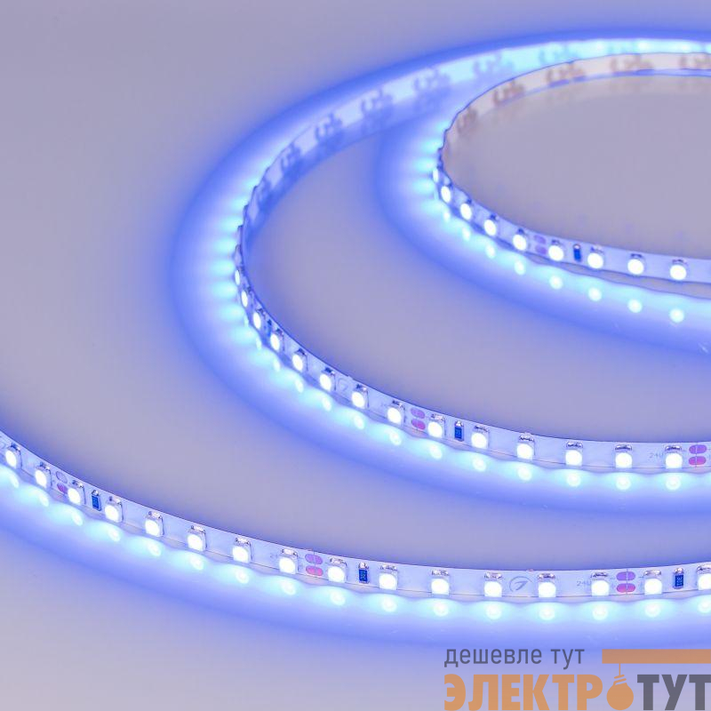Лента светодиодная RT-A120-5mm 24V Blue 9.6Вт/м IP20 2835 (уп.5м) Arlight 0156603