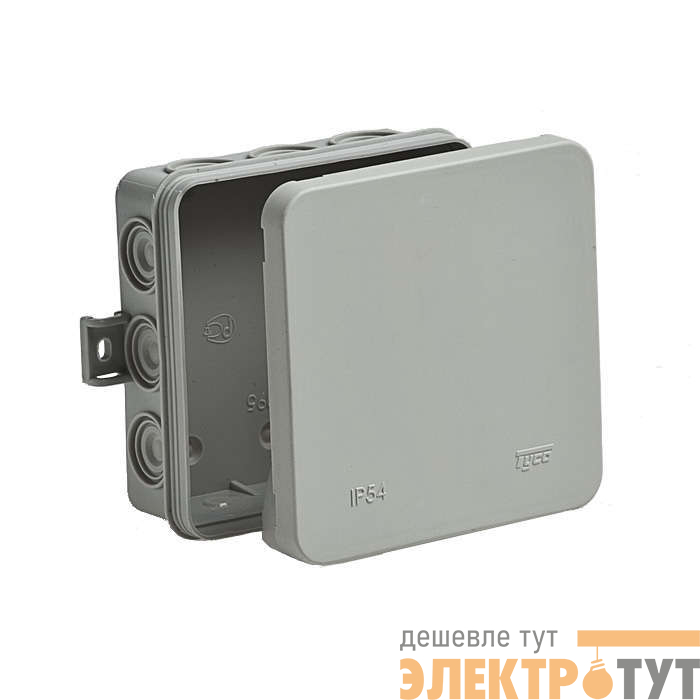 Коробка распределительная ОП 100х100х35мм IP54 12 вводов сер. Ruvinil 67095