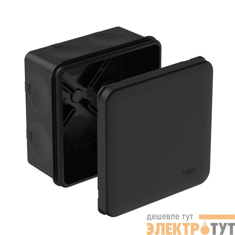 Коробка распределительная MultiBox IP66 85х85х42 DIY (со стикером) черн. SE IMT352971