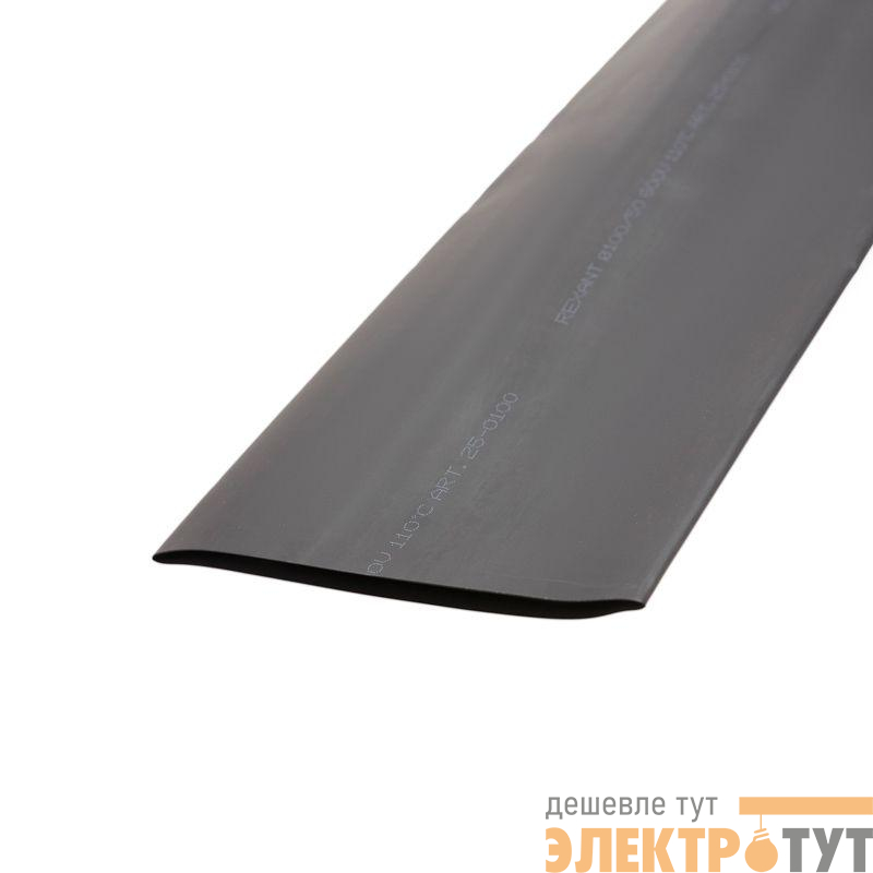 Трубка термоусадочная ТУТ нг 100.0/50.0 черн. 1м Rexant 25-0100