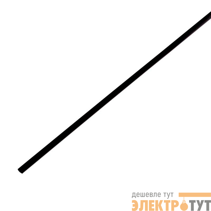 Трубка термоусадочная ТУТ нг 2.0/1.0 черн. 1м Rexant 20-2006