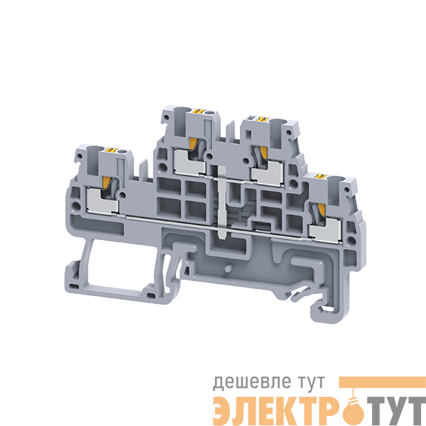 Клемма 2х-ярусная push-in OptiClip CPDL-2.5-2L-I-S сер. КЭАЗ 331864