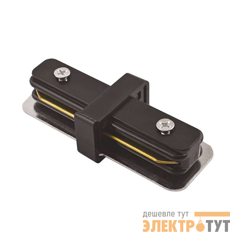 Коннектор I-образный PTR CI-BL накладной/подвесной шинопровод черн. JazzWay 5010758