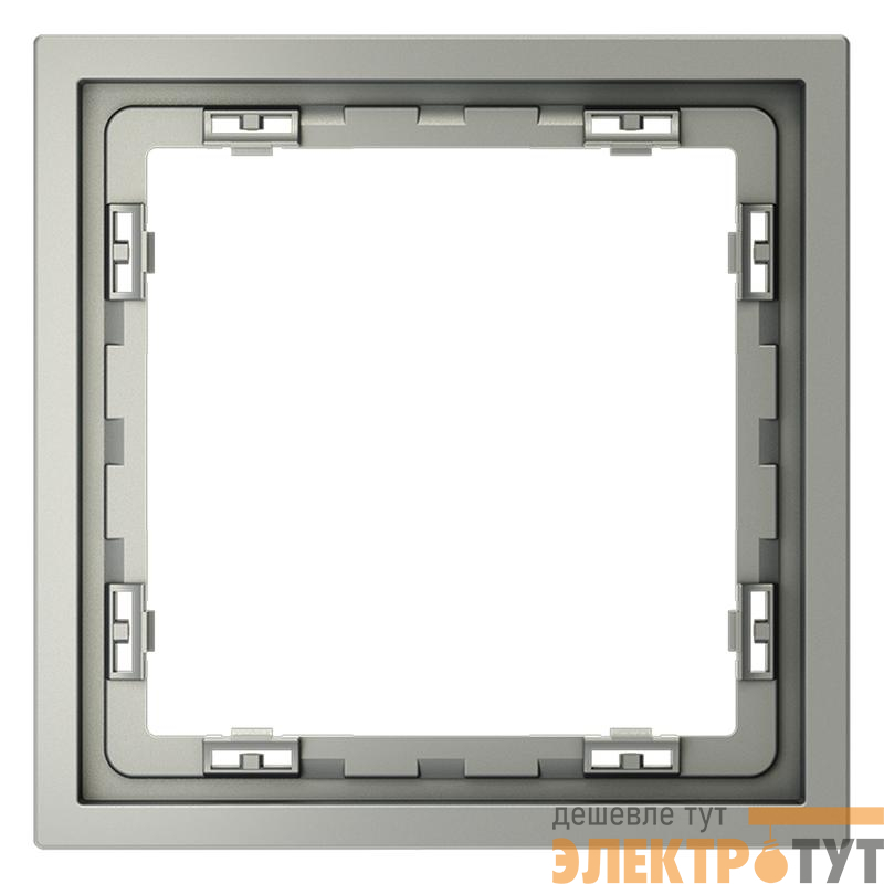 Рамка 1-м S70 пластик. сталь Voltum VLS100105