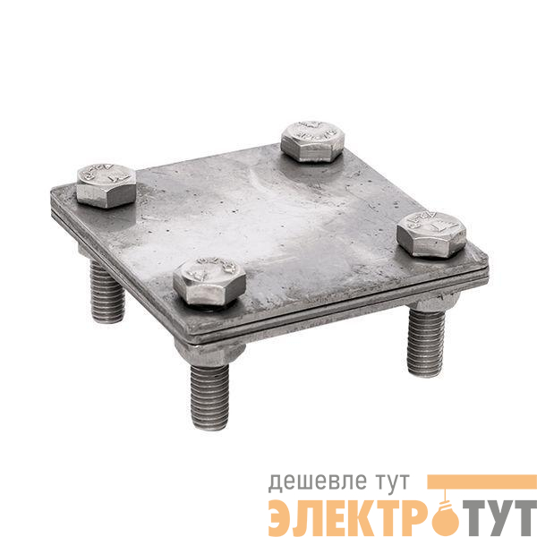 Зажим полоса 40 - полоса 40 (3 пластины 70х70мм) Ni PROxima EKF lp-g3105-ni