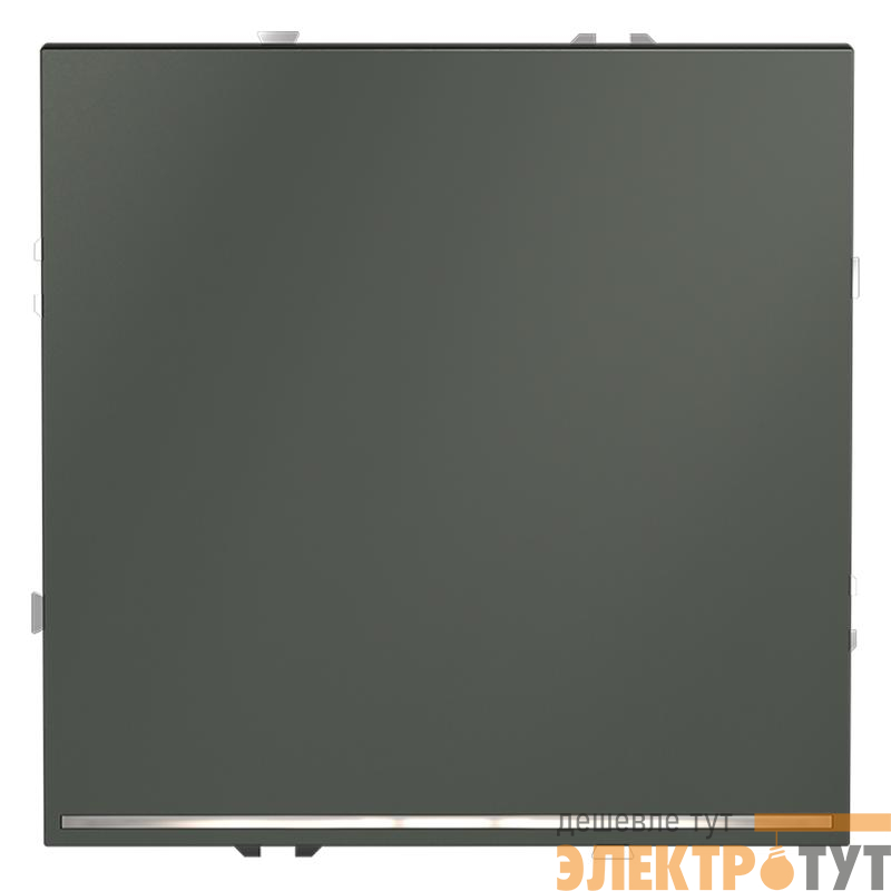 Выключатель 1-кл СП S70 10А с подсветкой механизм титан Voltum VLS010206