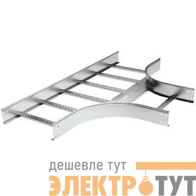 Ответвитель Т 100х400 R-300 в компл. с крепежн. элемент. и соед. пластинами гор. оцинк. DKC LT1304KHDZ