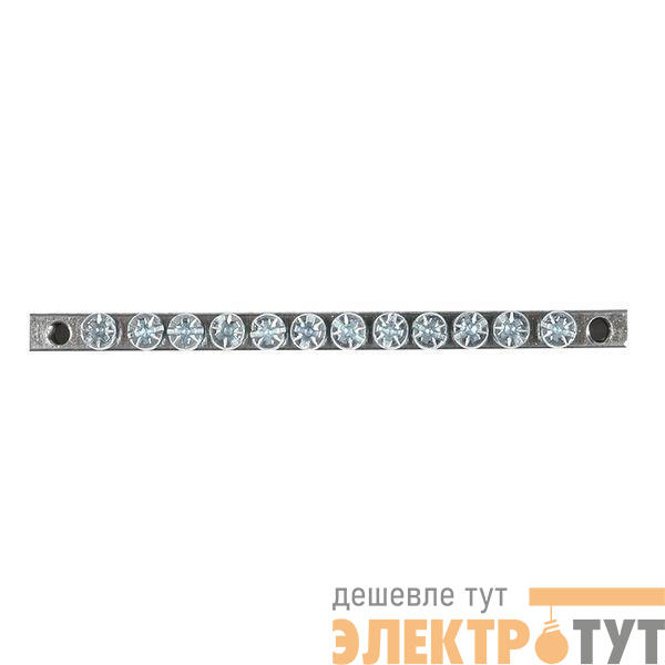 Шина PEN "ноль-землядюйма 6x9 12 отвер. цинк крепеж по краям EKF sn1-63-12-k