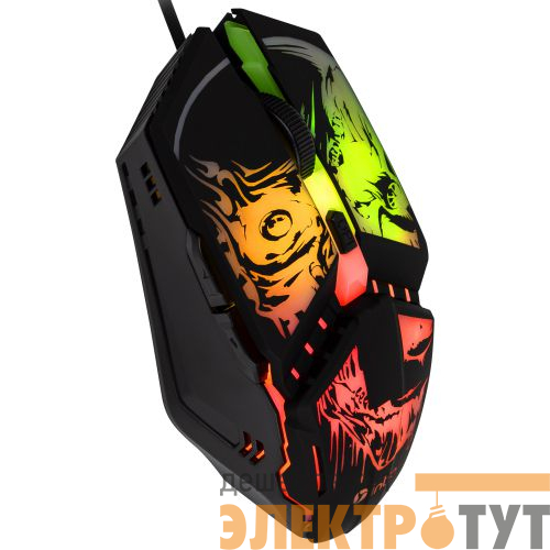 Мышь MG350 игровая проводная 1200-3600dpi с ковриком черн. Intro Б0056132