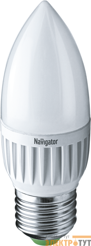 Лампа светодиодная 94 481 NLL-P-C37-5-230-2.7K-E27-FR 5Вт свеча 2700К тепл. бел. E27 330лм 220-240В Navigator 94481