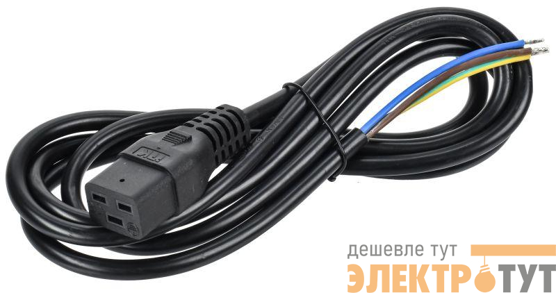 Кабель электропитания PDU 3х1.5 2М C19-б/р ITK PC-C19-2M