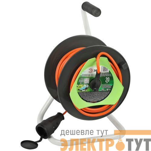 Удлинитель на катушке 1х20м с заземл. RP-1e-3x1.5-20m ПВС 3х1.5 Эра Б0059775