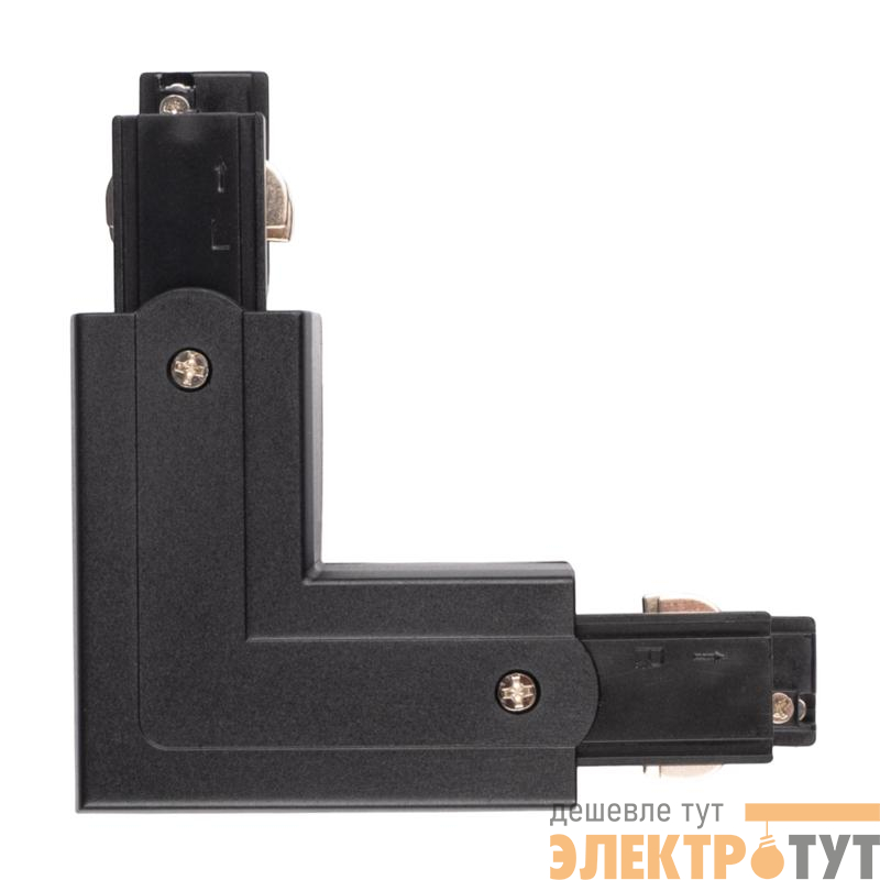 Аксессуар к шинопроводу трехфазному 3P PTR CL-BL OUT коннектор внешний Pro+ черн. JazzWay 5063112