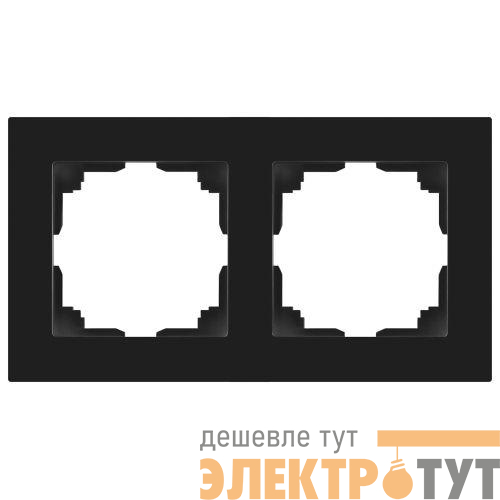 Рамка 2-м СП Accent 6-502-05 антрацит Intro Б0063760