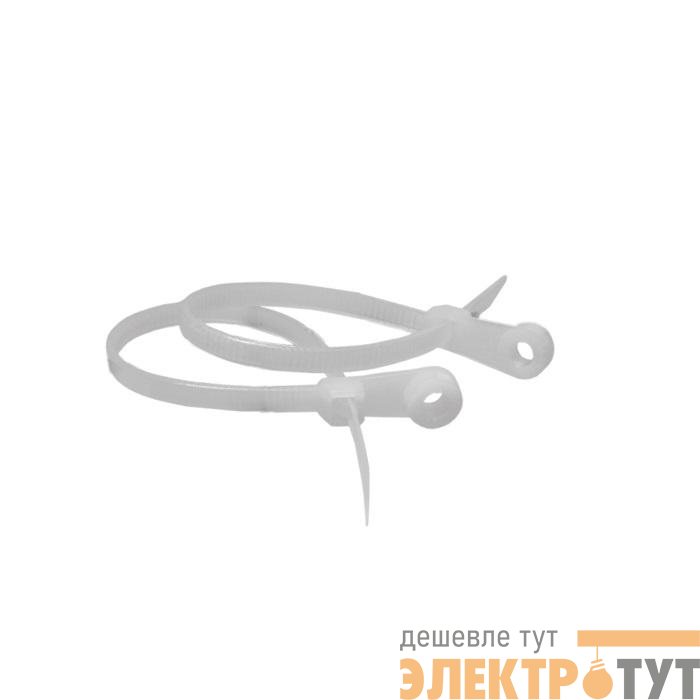 Стяжка нейлоновая под винт 3х200мм бел. (уп.100шт) SUPRLAN 06-1005