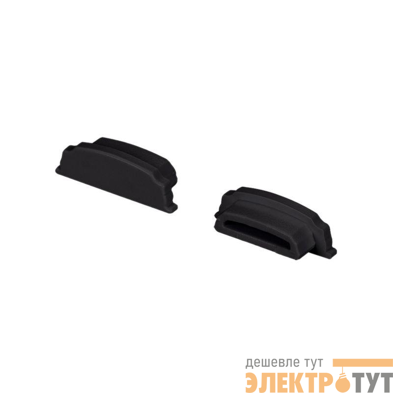 Заглушка ARH-BENT-W18 BLACK глухая пластик Arlight 039590