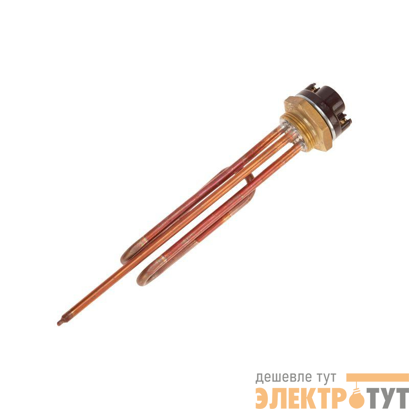 Элемент нагревательный для бойлера ТЭН RCT-2500Вт фланец М6 42мм с терморегулятором 70град. и уплотнит. кольцом Rexant 70-0319-1