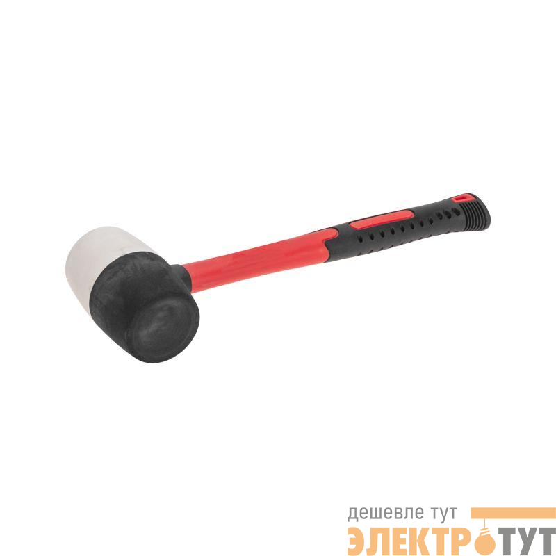 Киянка 450г фибергласовая рукоятка резинов. черн./бел. Kranz KR-12-8153