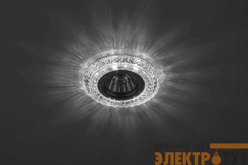 Светильник светодиодный DK LD3 SL/WH декор cо светодиодной подсветкой (белый) прозр. ЭРА Б0019202