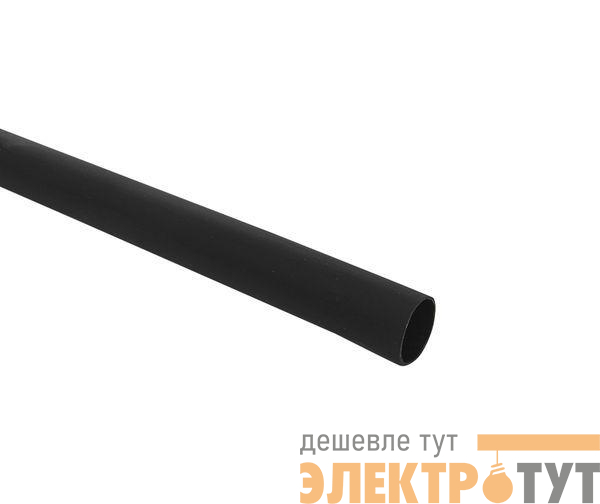 Трубка термоусадочная ТУТк клеевая нг 12/3 черн. 1м (уп.10м) PROxima EKF tut4-k12-b