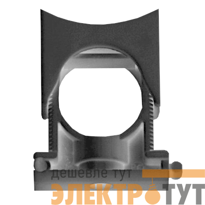 Держатель для труб (клипса) d36-48мм раздвижной с крышкой полиамид черн. DKC PASW3648N
