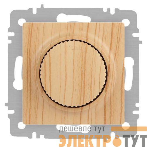 Светорегулятор поворотный СП Accent 6-401-11 600Вт 230В IP20 сосна Intro Б0063688