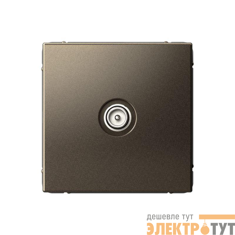 Розетка телевизионная оконечная TV ArtGallery 1дБ механизм мокко SE GAL000691