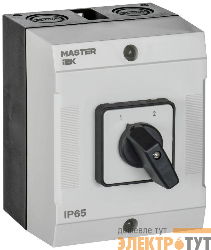 Переключатель кулачковый 10А (сх. 54) в боксе стандартная рукоятка IEK MI-CS20-010-054