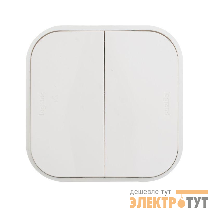 Выключатель 2-кл. ОП Quteo 10А IP20 10AX бел. IEK 782202