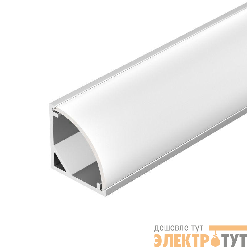 Профиль SL-KANT-H16-2000 ANOD+OPAL L2000 с экраном алюм. Arlight 036843
