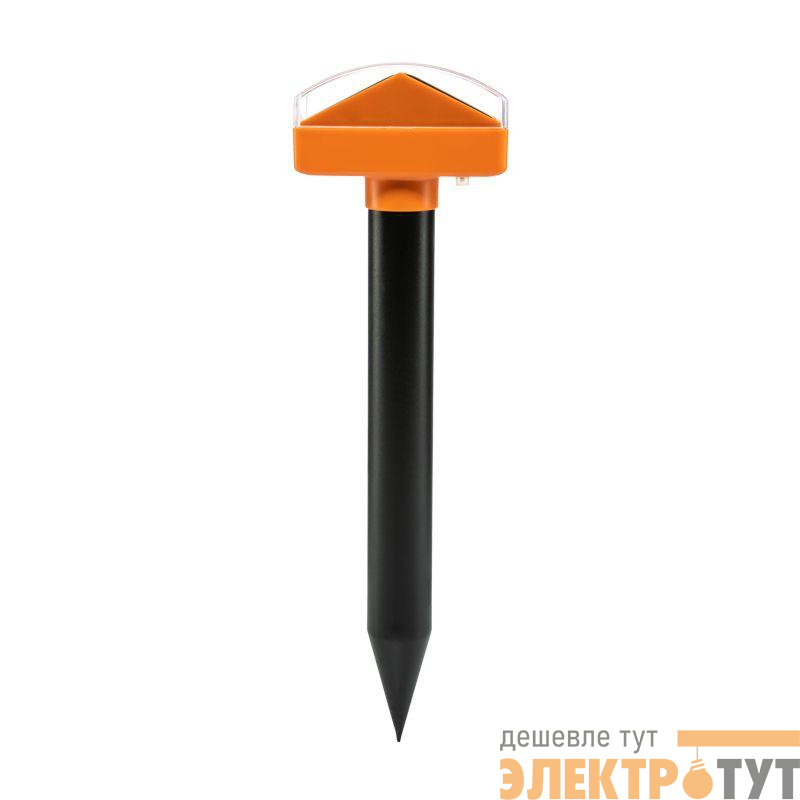 Отпугиватель кротов ультразвуковой R=25м на 2 солнечн. панелях с садовым фонариком ЧЕТЫРЕ СЕЗОНА 71-0097-F