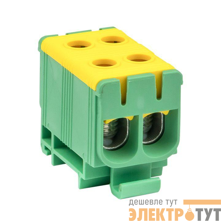 Клемма силовая вводная двойн. КСВ 16-50кв.мм желт./зел. EKF plc-kvs2-16-50-y-green
