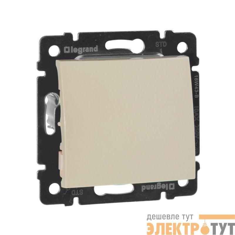 Выключатель 1-кл. СП Valena 10А IP31 250В механизм сл. кость IEK 774301