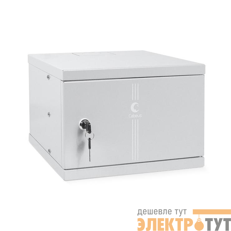Шкаф телекоммуникационный настенный WSC-4Um 10дюйм 4U 326х300х225мм дверь метал. Cabeus 7789c