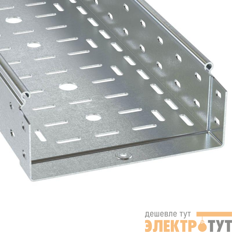 Лоток листовой перфорированный 80х80 L3000 сталь 1мм DKC 3530110