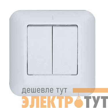 Выключатель 2-кл. СП 6А IP20 бел. БЕЛТИЗ С56-022