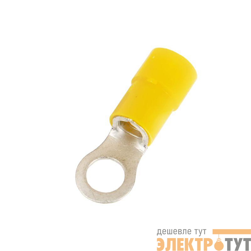 Наконечник с отверстием под винт и изолир.фaланцем ПА легкий ввод жилы 2.5-6кв.мм М4 d4.3мм (НКИ) (уп.100шт) DKC 2C4P-EE-PA